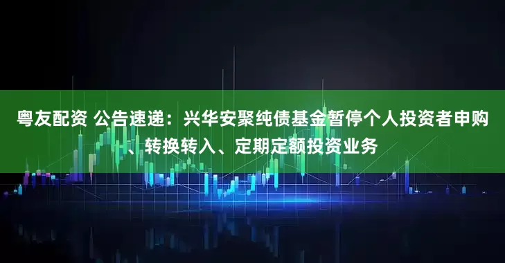 粤友配资 公告速递:兴华安聚纯债基金暂停个人投资者申购、转换转入、定期定额投资业务